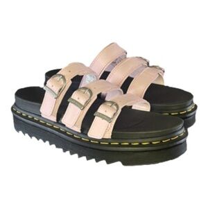 Dr. Martens Blaire Slide Sandals – Rare Pink Colorway